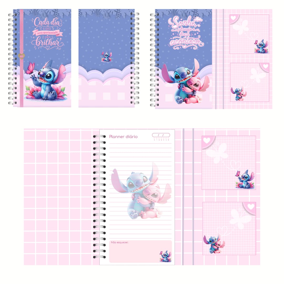Planner blocado stitch