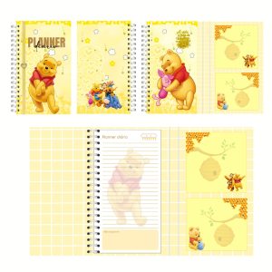 Planner com blocos de anotações - Ursinho Pooh
